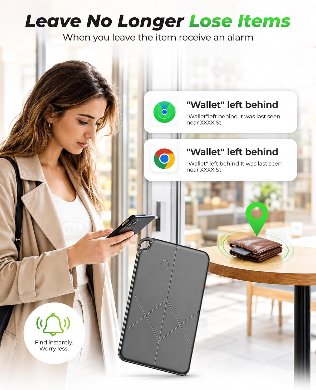 2026 Wallet Tracker Card for Android & iOS - Slim Tracking Card for Wallet GPS Tracker for Luggage Passport Keys, Wireless Charging Bluetooth Tracker Card, Works with Google Find Hub & Apple Find My