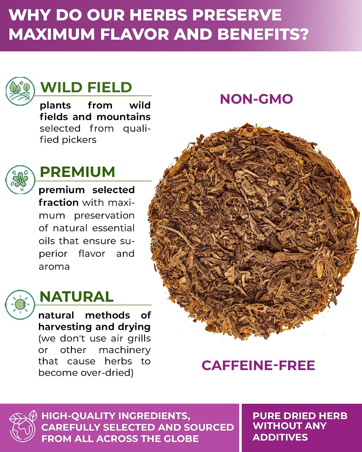 30 Bags Icelandic Moss Herbal Tea (Cetraria Islandica) - 30 Count 1.5g Bags Dried Iceland Moss Herb Tea