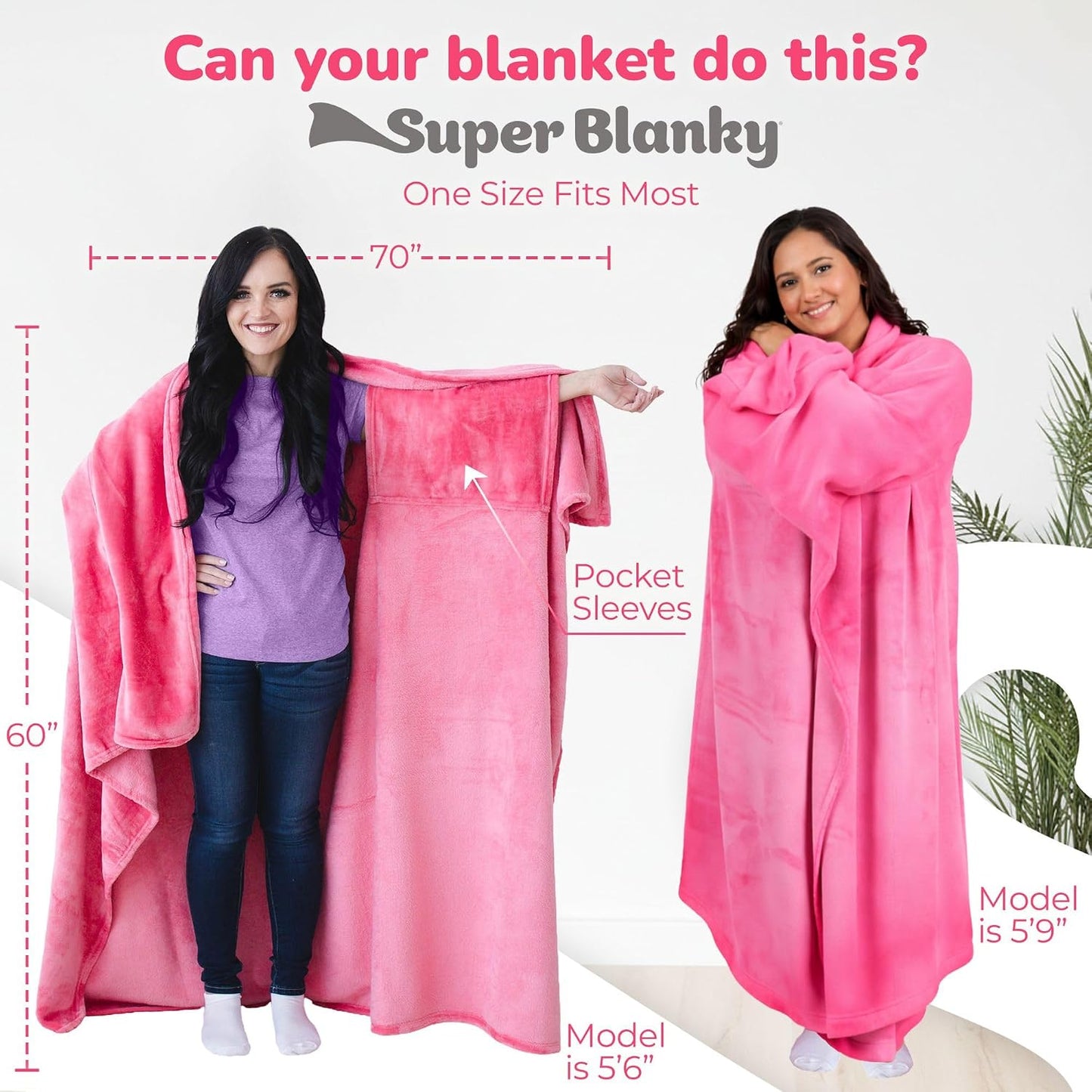Super Blanky Wearable Blankets for Women & Men, Graduation Day Gift for Her, Cozy Gifts for Women, Wife Birthday Gifts Ideas