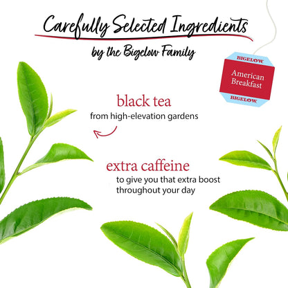 Bigelow Tea American Breakfast Black Tea Bags, 20 Count (Pack of 6)