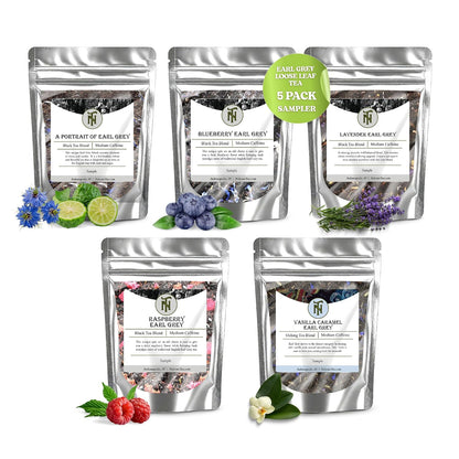 Nelson's Tea Chai Sampler Pack 5 Flavors Variety Loose Leaf Tea, Sample