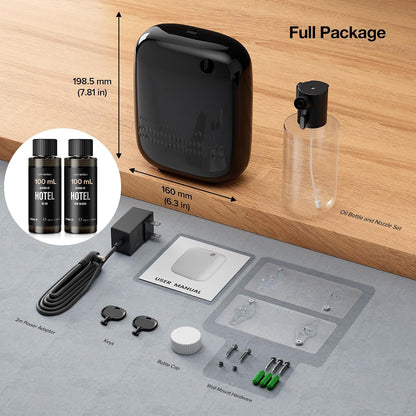 Airversa Waterless Essential Oil Diffuser for Home Large Room and Commercial Use, Up to 2000 sq ft, App Control Cold Air Diffuser, 400mL, DC-12V/1A Plug in Wall, Smart Scent Air Machine, ANW-White