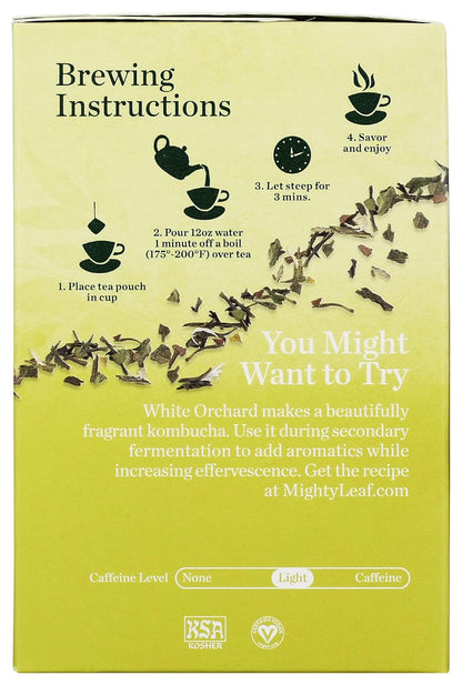 Mighty Leaf White Orchard Tea 15 Count, 15 CT