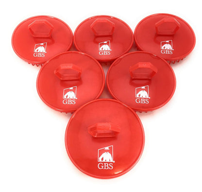G.B.S Gents Dandruff Cleaning Scalp Brush 2 Pack – Silicone Shampoo Scrubber for Hair & Scalp Massage, Exfoliating Wet Dry Hair Care, Red