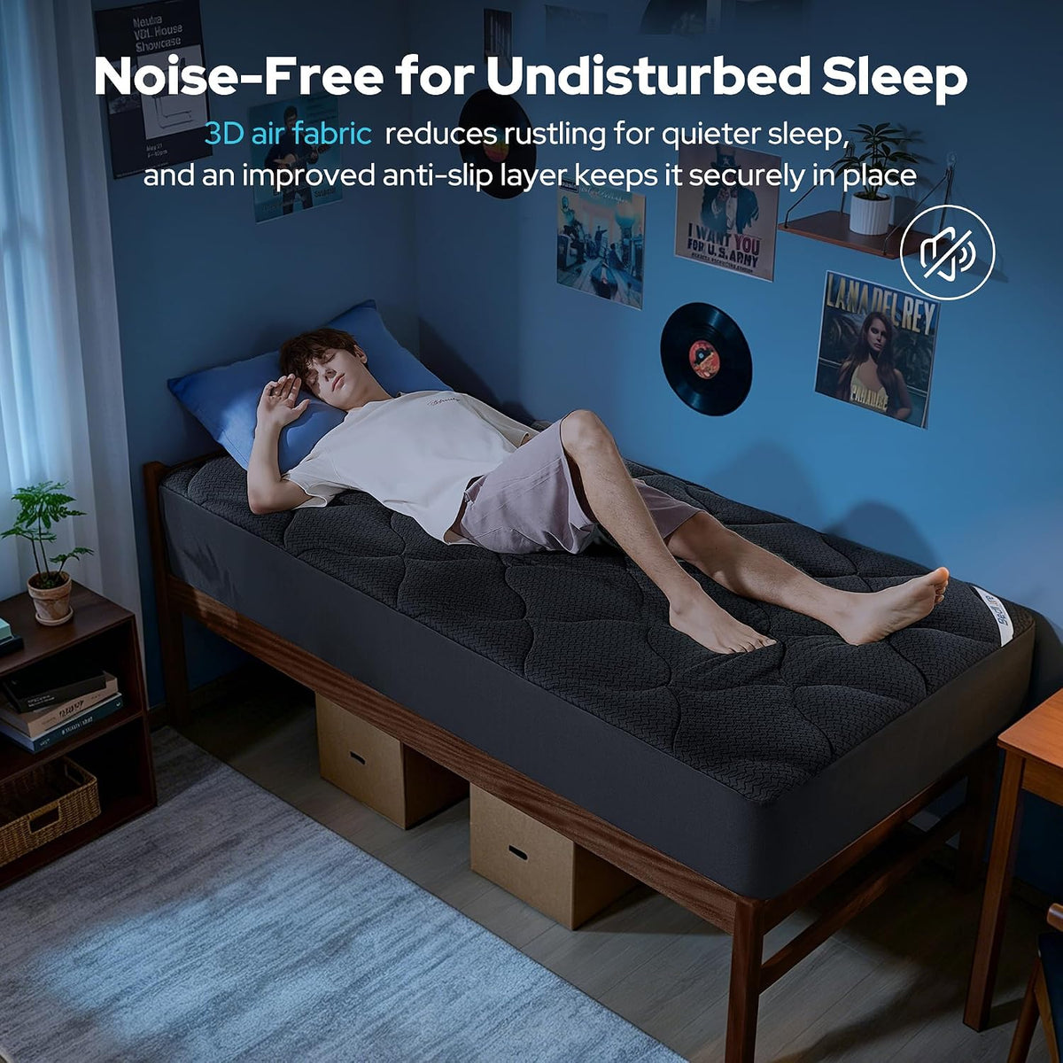 BEDLORE Waterproof Queen Mattress Pad, Breathable Mattress Protector with 6-18 Inch Deep Pocket, Quilted Fitted Mattress Topper Bed Cover, Noiseless & Machine Washable