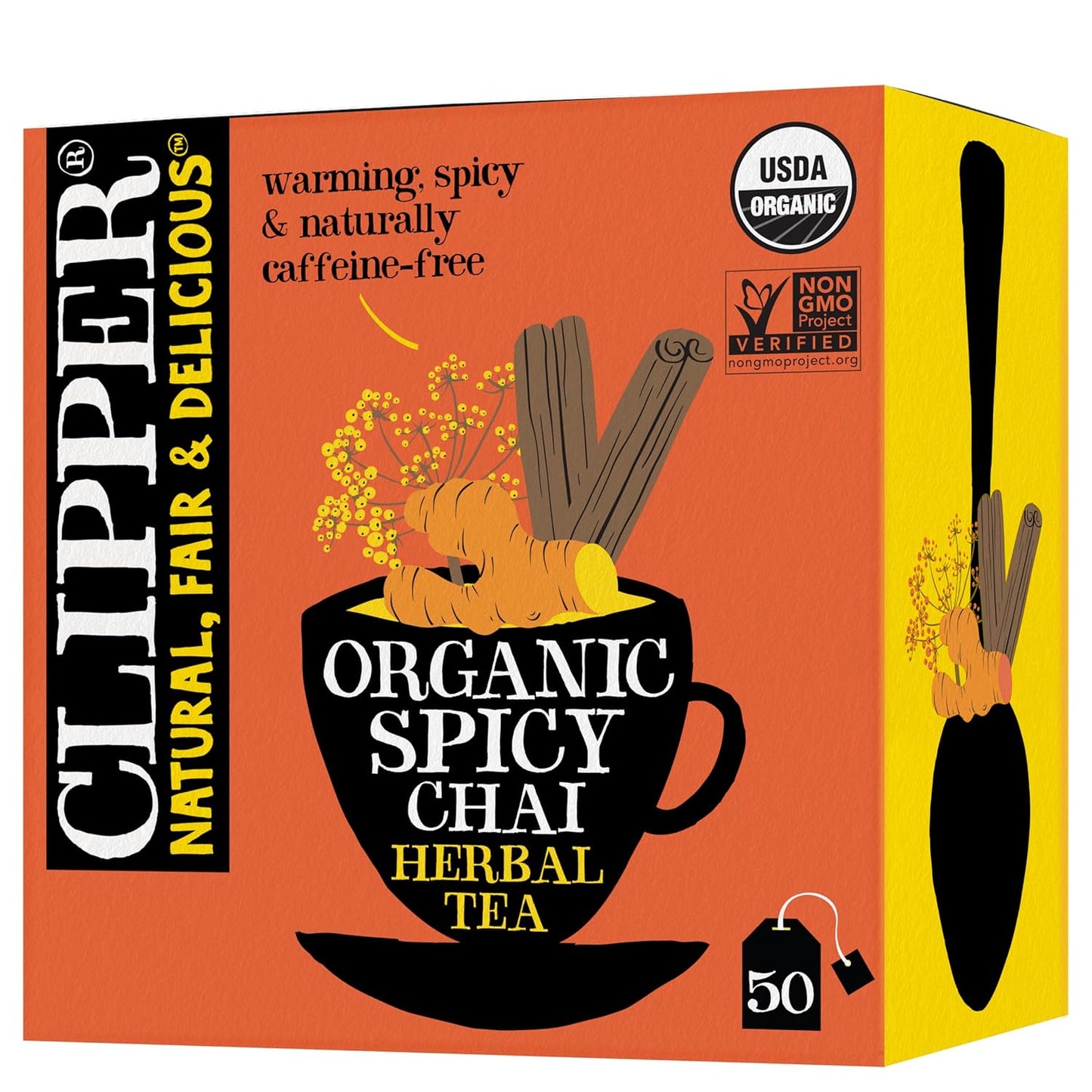 Clipper Tea Snore and Peace Chamomile & Lavender Herbal Tea – Caffeine Free, USDA Organic, Great Hot or Iced – Comfortingly Floral, Natural, Fair & Delicious – 50 Tea Bags