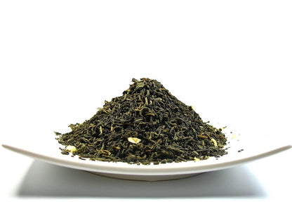 Greenhilltea Decaf Jasmine Green Tea, Green Tea CO2 naturally processed Caffeine-Free Tea - 8 Oz Bag