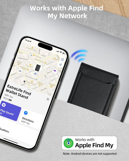 ExtreLife for Magsafe Wallet, Works with Apple Find My, 6 Cards Holder