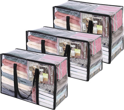 Vieshful Clear Storage Bags for Clothes Blanket Comforter & Bedding