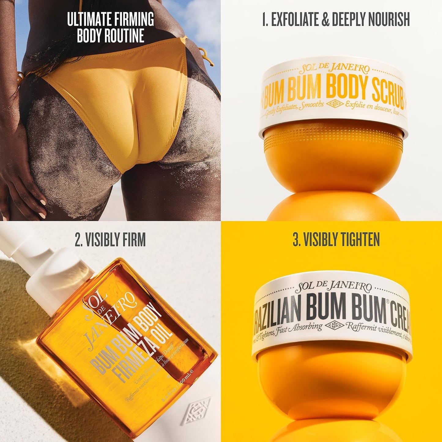 Sol de Janerio Body Scrub 7.8 oz. | Exfoliating Body Scrub, Bum Bum, Bom Dia