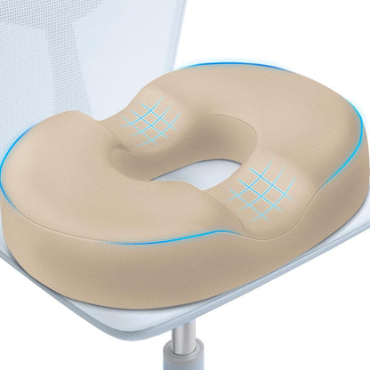 BlissTrends Donut Pillow Seat Cushion,Donut Chair Cushions for Postpartum Pregnancy & Hemorrhoids,Tailbone Pain Relief Cushion,Memory Foam Lifting Cushions for Office&Home Chairs (Black)