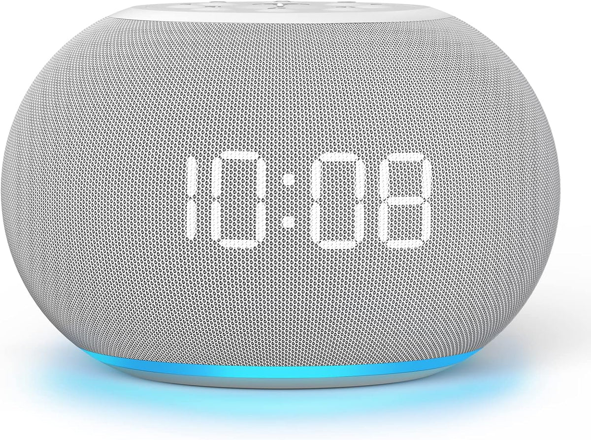 REACHER Auto-Dimmable Sound Machine Alarm Clock with 20 Sounds&Night Light