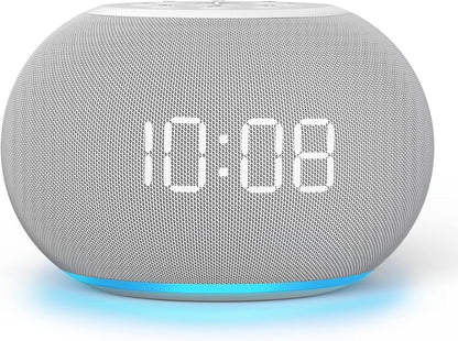 REACHER Auto-Dimmable Sound Machine Alarm Clock with 20 Sounds&Night Light