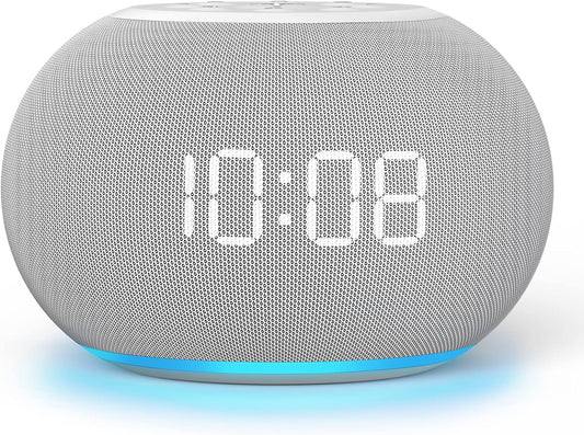 REACHER Auto-Dimmable Sound Machine Alarm Clock with 20 Sounds&Night Light