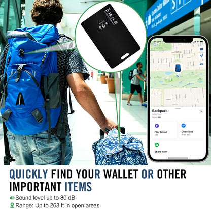 Wallet Tracker Card iOS Android [Apple MFi Certified] Item Locator