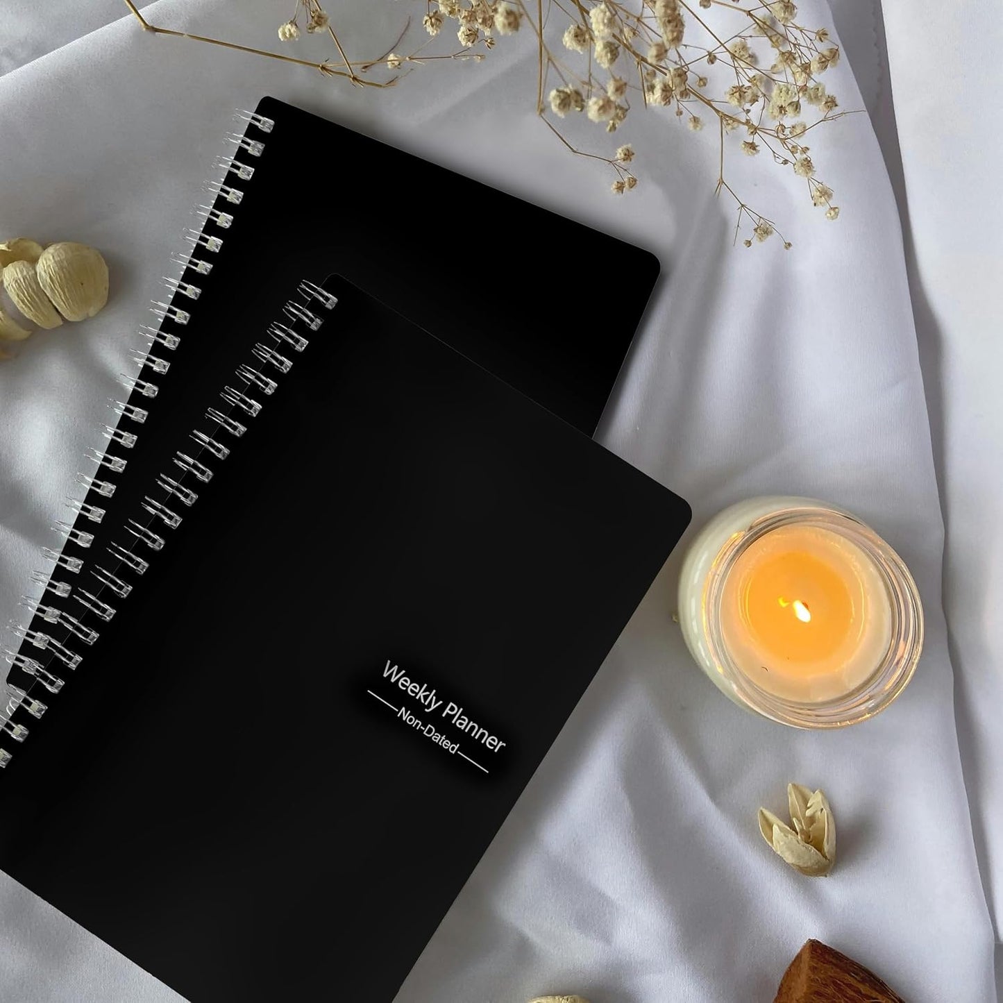 Undated Weekly Planner With Habit Tracker & To Do List 5.7 x 8.0 inch | Avoid Unfocused Busywork,Productivity Organizer,No-Bleed Thick Pages,Portable Size,Lay-Flat Spiral for Hands Free