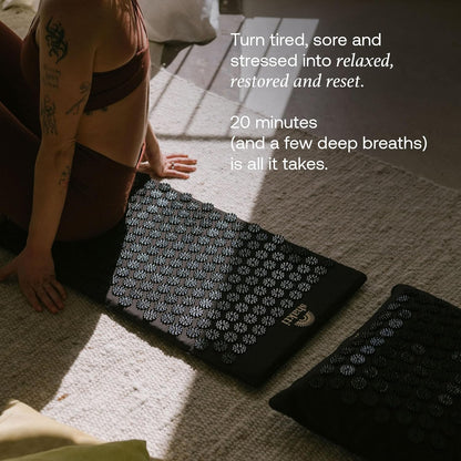 ShaktiMat Acupressure Mat for Relaxation, Massage Muscles, Aid Sleep & Unlock Inner Tension, Similar to Acupuncture, No Needles Required