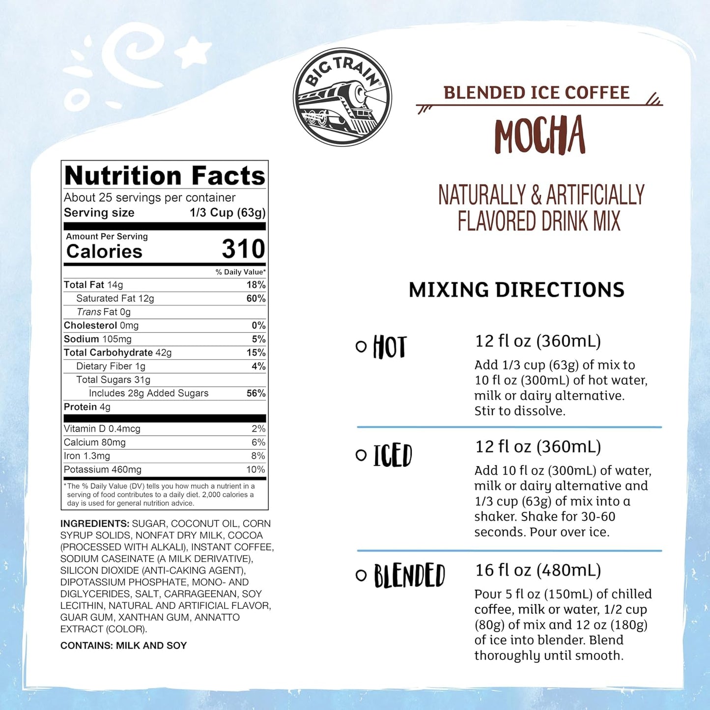 Big Train Spiced Chai Tea Latte Beverage Mix, 1.9 lb (Pack of 1) - Colors B