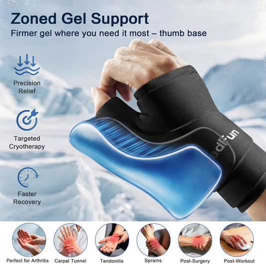FadFun Ankle Ice Pack Wrap for Swelling,Cold/Hot Therapy Ice Socks for Feet,Reusable Gel Ice Compression Socks,for Soothe Plantar Fasciitis,Achilles Tendonitis,Sprained,Pain Relief,for Women & Men