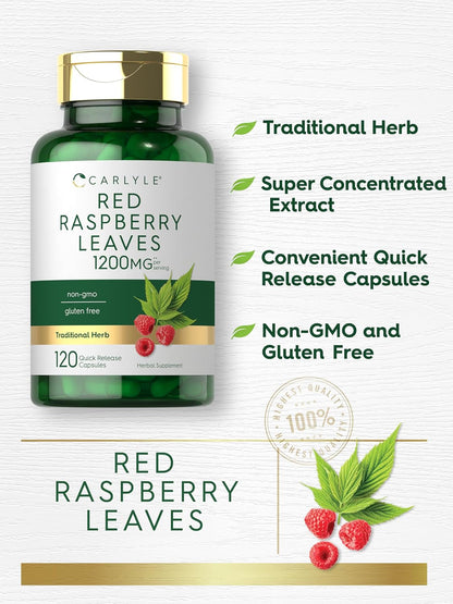 Carlyle Red Raspberry Leaf Capsules | 120 Count