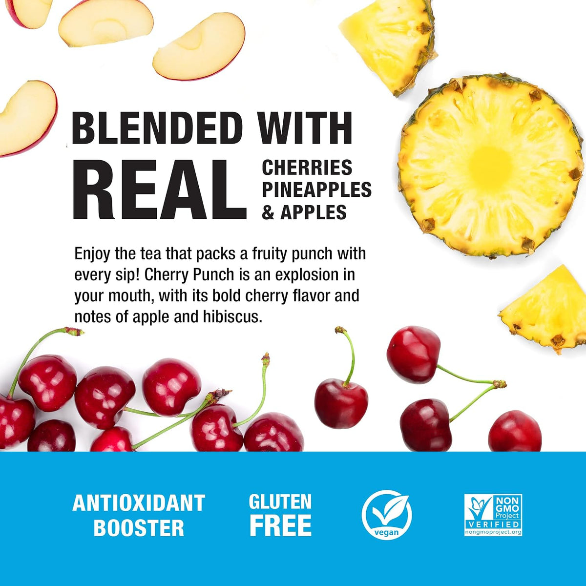 Tiesta Tea - Cherry Punch, Loose Leaf, Sweet Cherry Herbal Tea, 2oz