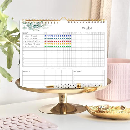 Habit Tracker Calendar- Daily, Weekly & Monthly Habit Tracker Journal