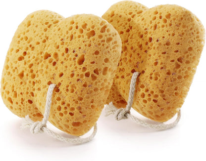 Bath Sponge, 2Pcs Large Shower Sponges for Women Men | Soft Sponge for Bathing, Exfoliating Wash Sponge Body Puff with Dense Foam for Gentle & Deep Cleanse for Sensitive Dry Skin