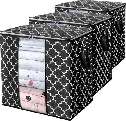 Storage Bags 3 Pack 100L Clothes Organization and Storage Containers