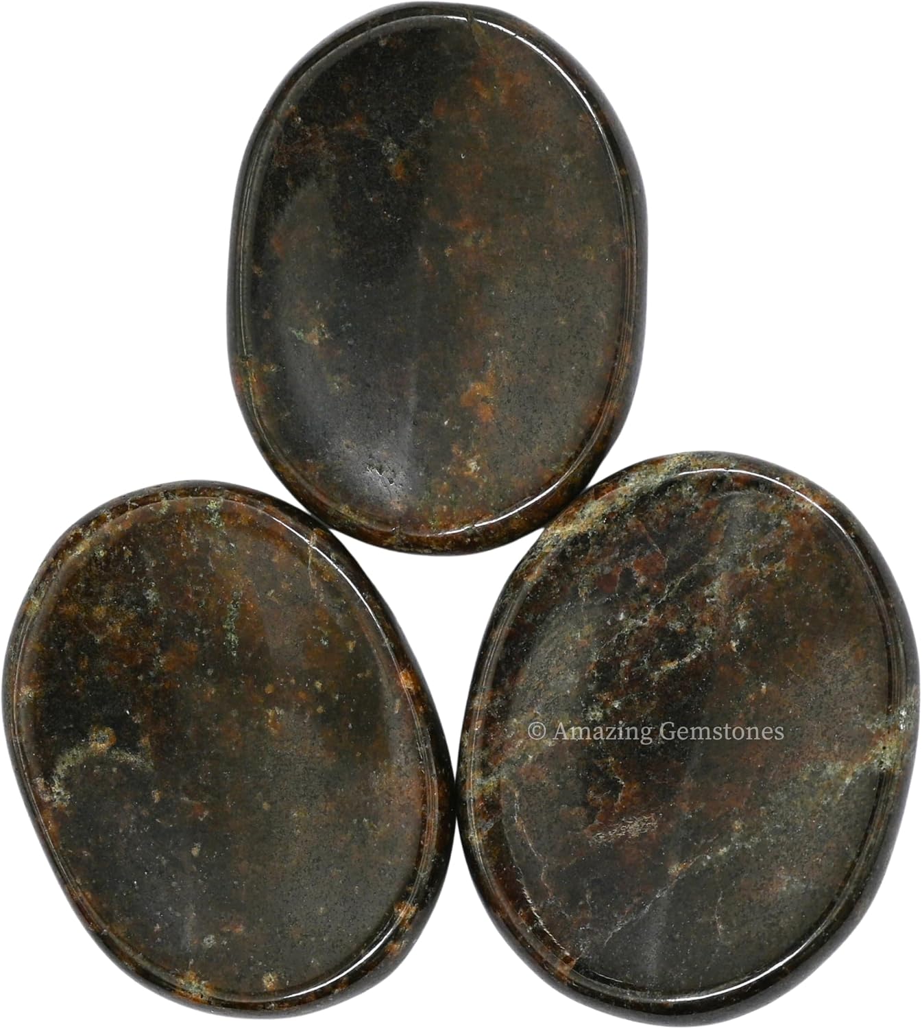 Amazing Gemstone Labradorite Thumb Worry Stone, Anxiety Stone, Healing Crystals - Piedra Crystal Fidget for Gift, Meditation, Calming, Relaxation, Stress Relief - Colors A