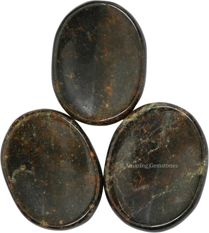 Amazing Gemstone Labradorite Thumb Worry Stone, Anxiety Stone, Healing Crystals - Piedra Crystal Fidget for Gift, Meditation, Calming, Relaxation, Stress Relief - Colors A
