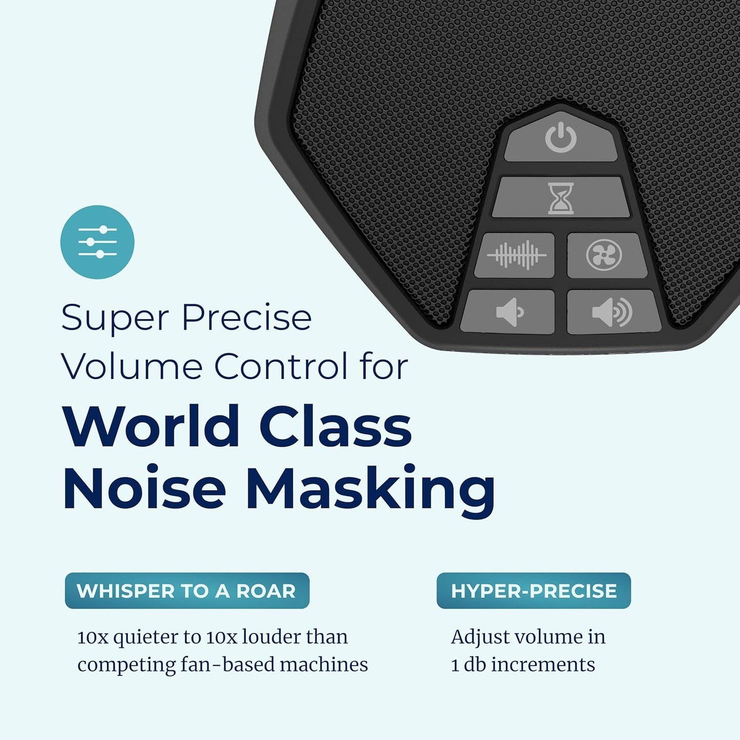 Adaptive Sound Technologies LectroFan EVO - Non-Looping Sound Machine for Sleep - Soothing Noise - Convenient Sleep Timer - Lightweight Build - USB-Powered - White