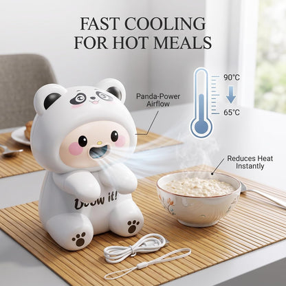 Mini Food Cooling Fan, Clip-on White