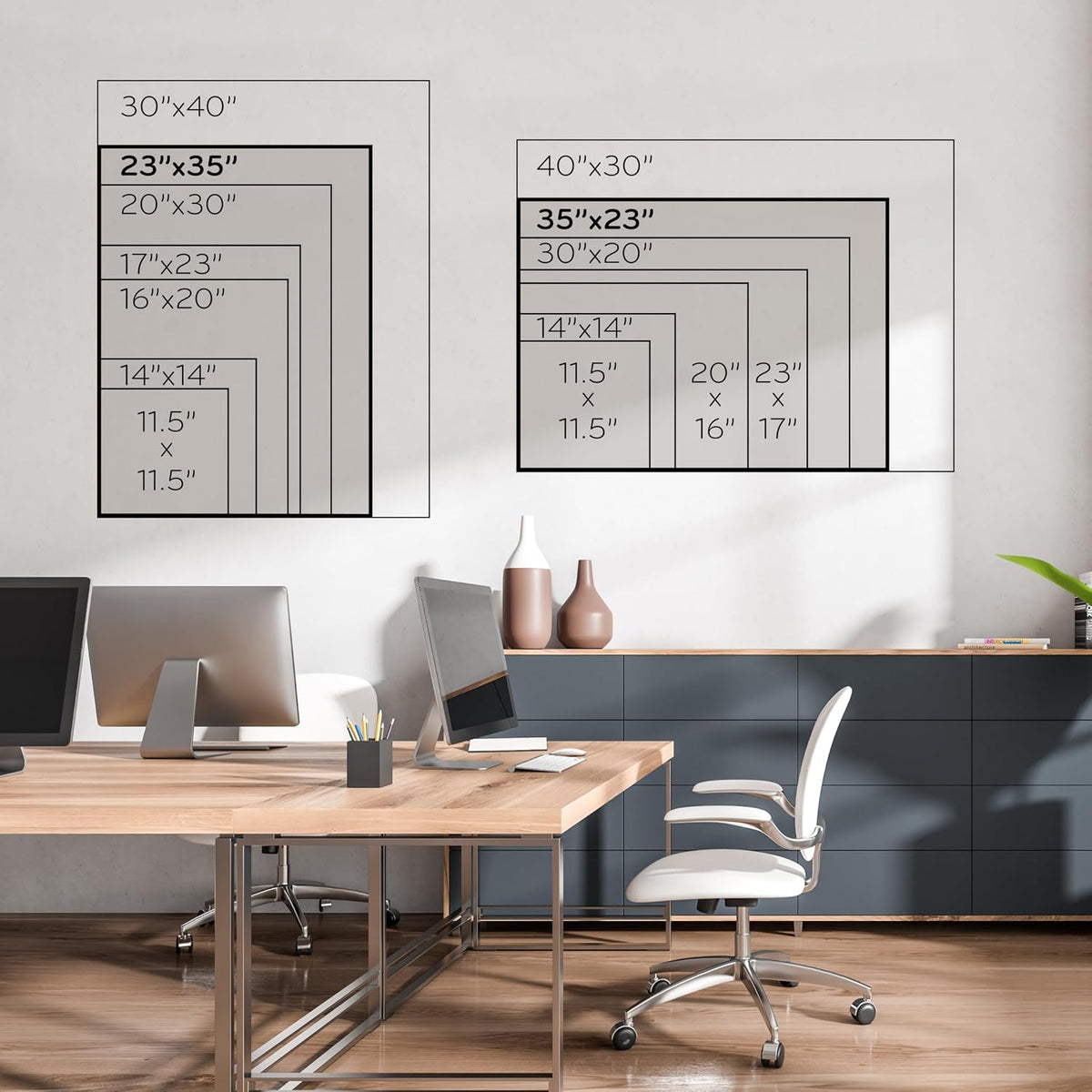 U Brands Magnetic Whiteboard, White Board Dry Erase Board for Wall, 11 x 18