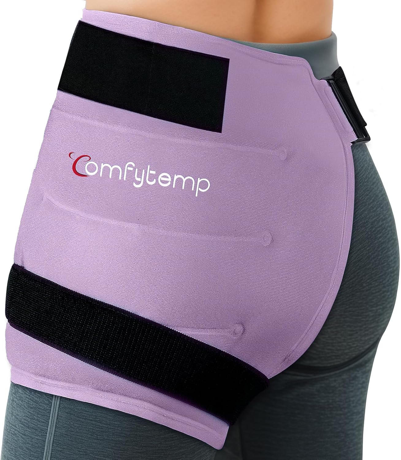 Comfytemp Hip Ice Pack Wrap for Sciatica Pain Relief, Hip Replacement Kit After Surgery, Reusable Gel Ice Pack for Injuries, Hot Cold Compress Recovery Items Physical Therapy for Men Women (L/XL/2XL)