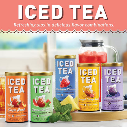 The Republic of Tea Beautifying Botanicals® Berry Aloe Herbal Iced Tea Bags (8 count)