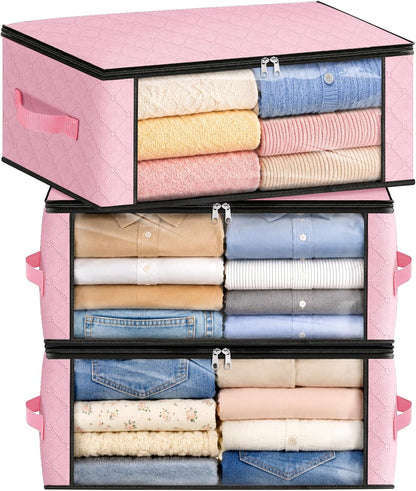 Fab totes Storage Bags for Clothes Blanket Storage Bins with Lids