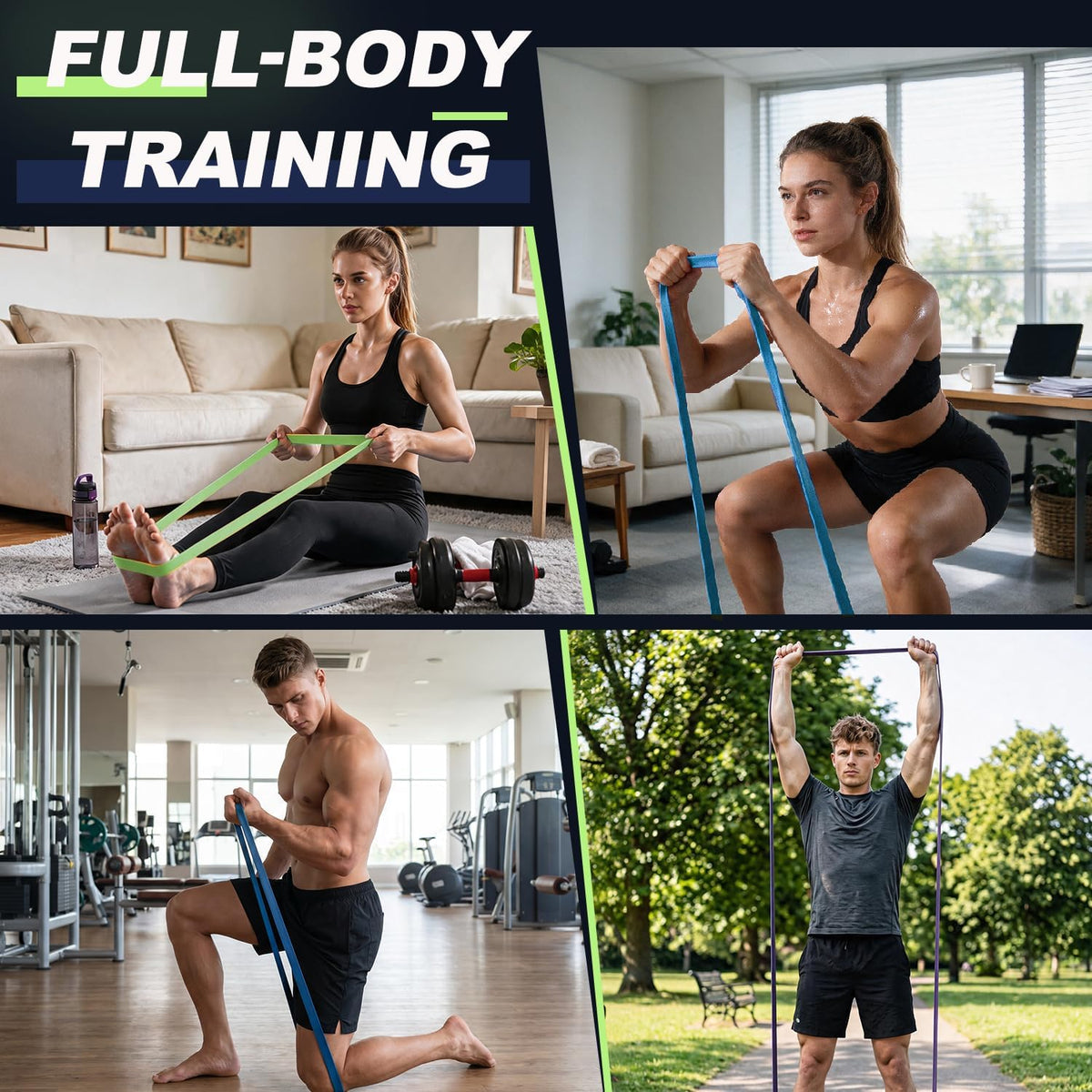 Resistance Bands for Pull Up Assist, Stretch Bands & Exercise Workout Set