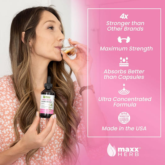 Maxx Herb Valerian Root Liquid Extract for Sleep & Relaxation, 4 Oz