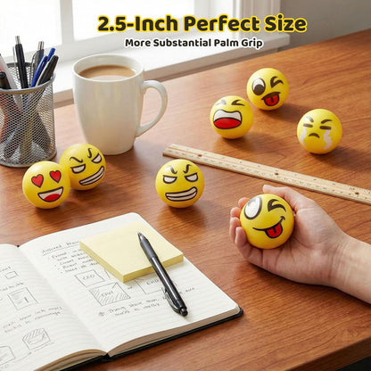LOVESTOWN 24PCS Stress Balls Bulk for Party Favors, 2.5 Inch Squishy Toys