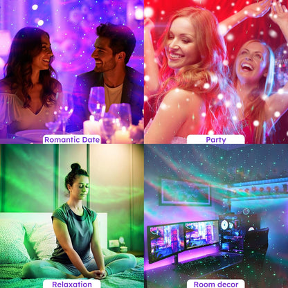 Galaxy Projector for Bedroom, Nebula Ceiling Led Lamp with Remote