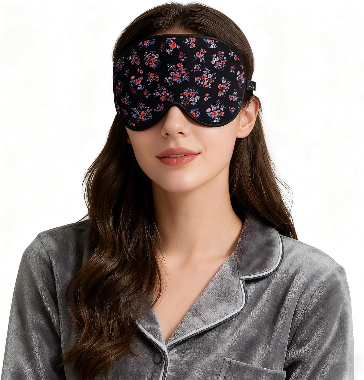 ALASKA BEAR Sleep Mask for Side Sleepers Patented Design, Cup-Shaped and Extra-Soft, 100 Blackout Eye Mask Shades Cover for Men and Women Home or Travel, Machine Washable, Black