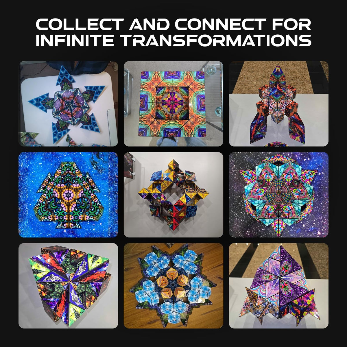 Shashibo DODECA Magnetic Puzzle Cube, Stress Relief Fidget Toy - Colors A