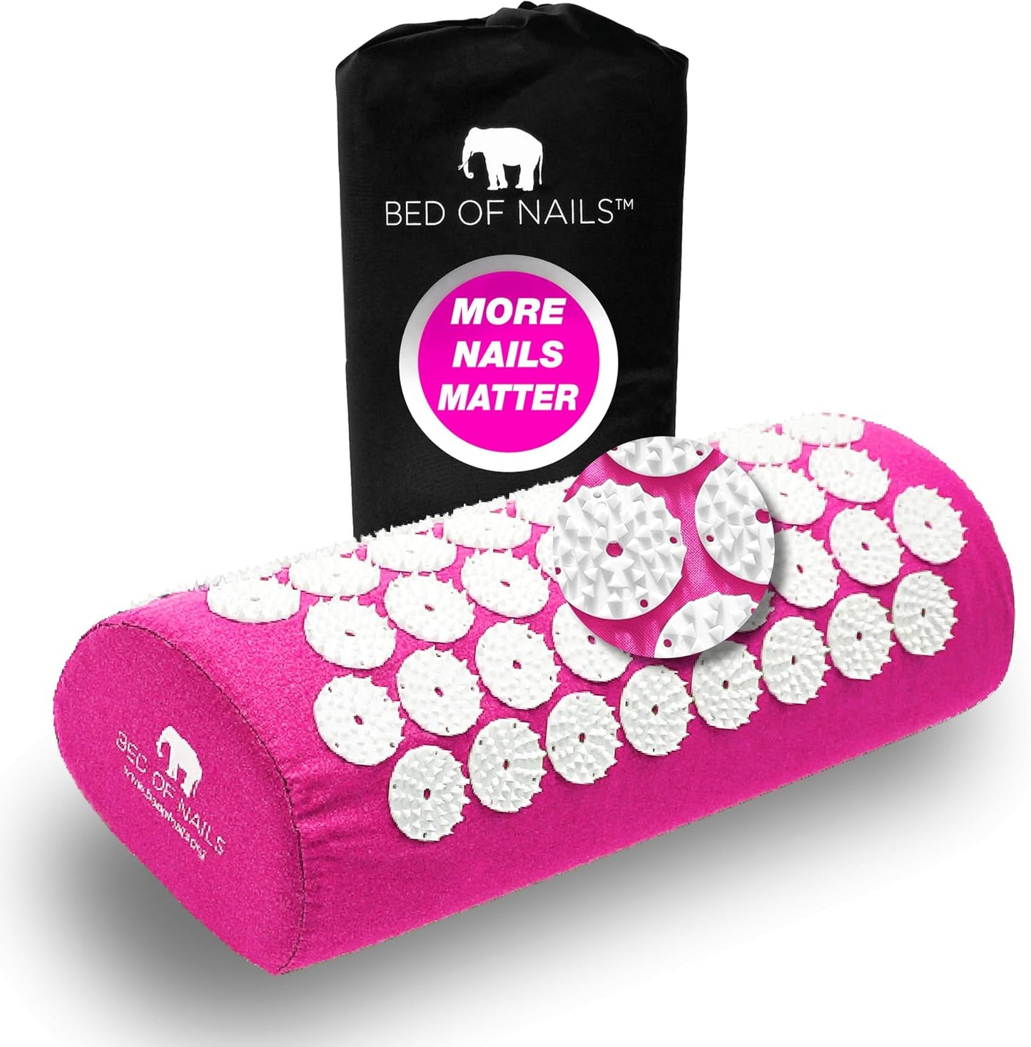 Bed of Nails Mat and Pillow Set – Original Bon Acupressure Design with 10962 Precision Nails, Mat: 28.5 x 16.5 x 1", Pillow: 14.5 x 6 x 4", Green