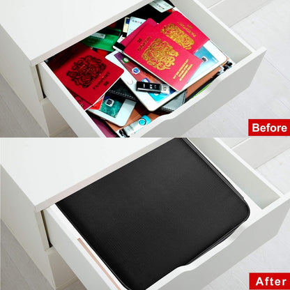DocSafe 5200°F Fireproof Document Organizer Box with Lock, Heat Insulated