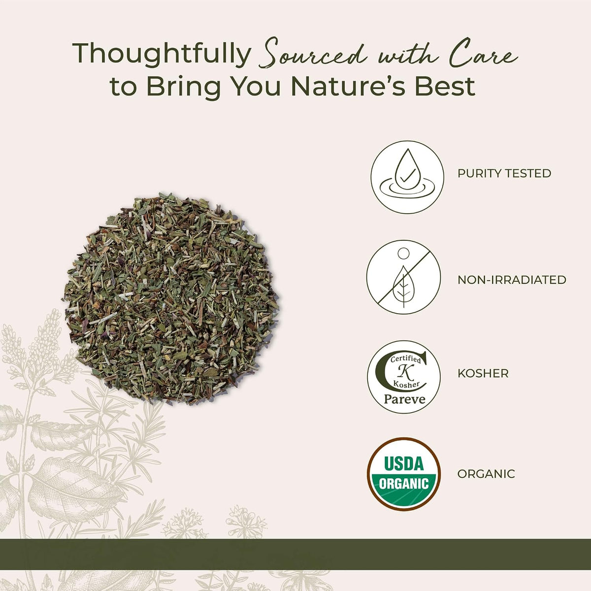 Starwest Botanicals Dried Echinacea Angustifolia Organic - 4 oz Pouch