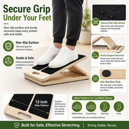 MUCITAGF Professional Slant Board, Adjustable Incline Board and Calf Stretcher, Slant Board for Calf Stretching, Calf Stretch Board