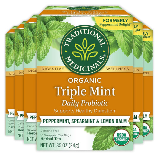 Traditional Medicinals Organic Triple Mint, 96 Tea Bags