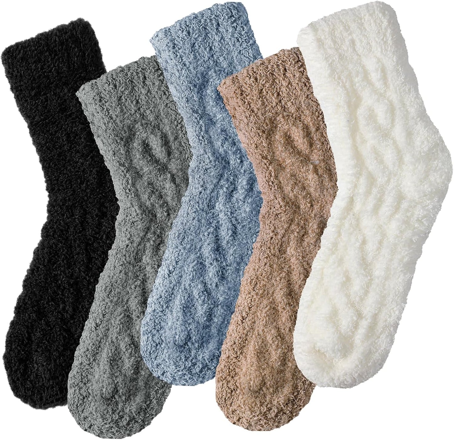 Premillow Womens Fuzzy Socks Fluffy Socks Women Winter Cozy Sock Warm Slipper Home Sleeping Sock for Women