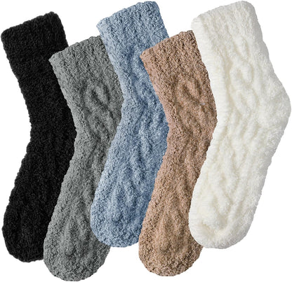 Premillow Womens Fuzzy Socks Fluffy Socks Women Winter Cozy Sock Warm Slipper Home Sleeping Sock for Women