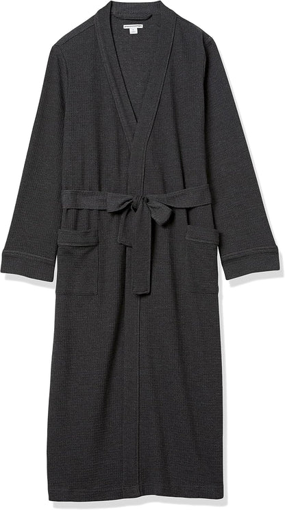 Amazon Essentials Women's Lightweight Waffle Full-Length Bath Robe (Available in Plus Size)